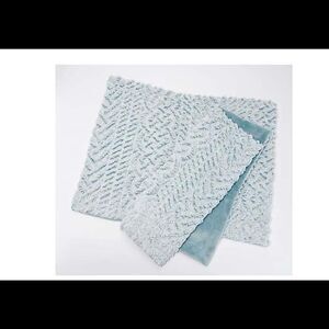 Berkshire Blanket Tipped Sherpa Shams King- Set of 2 Deep Seaglass